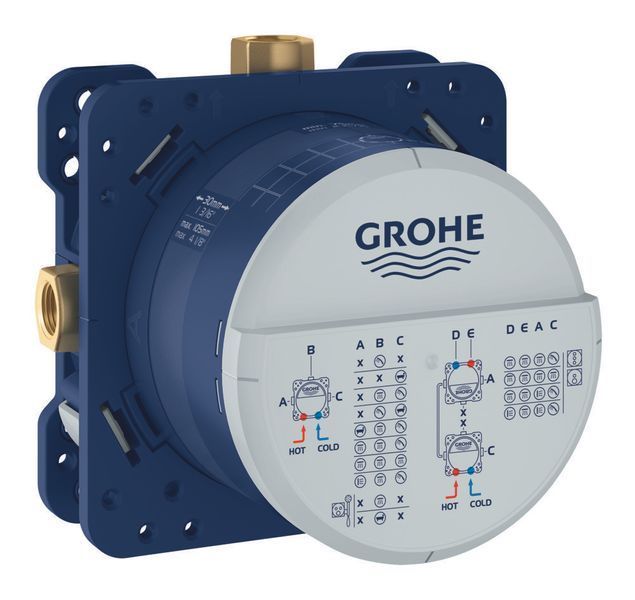 Душова система прихованого монтажу Grohe Eurocube New Tempesta 250 з змішувачем, хром (UA26415SC3) UA26415SC3 фото