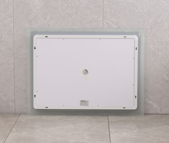 Дзеркало Mixxus FLAT MR04-100x80 з LED Touch, Anti-fog, димером, регулюванням яскравості, годинник MI6927 фото