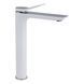 Смеситель для раковины Qtap Presto высокий QTPRE269CRW45577 Chrome/White, однорычажный, глянцевая поверхность SD00051701 фото 1