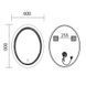 Дзеркало Mixxus Premium WAVE MV04-60x80 (LED Touch, Anti-fog, димер (3-6,5kK)) (MP6636) MP6636 фото 8
