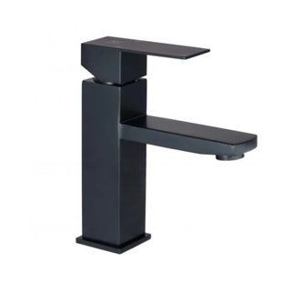 Смеситель для раковины Lidz Kubis 001F (k35) LDKUB001FBLA43376 Black, однорычажный, нержавеющая сталь SD00049499 фото