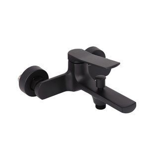 Смеситель для ванны Qtap Slavonice QTSLA259BLM45918 Black Matt, однорычажный, латунный, матовая поверхность SD00052042 фото