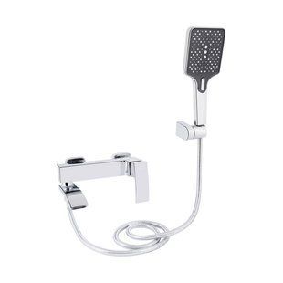 Смеситель для ванны Qtap Swan Cascada с поворотным изливом (c душевым гарнитуром) QTSWA260CRM45565 Chrome SD00051689 фото