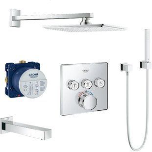 Душова система Grohe SmartControl 34506SC2 з термостатом, прихований монтаж, хром (34506SC2) 34506SC2 фото