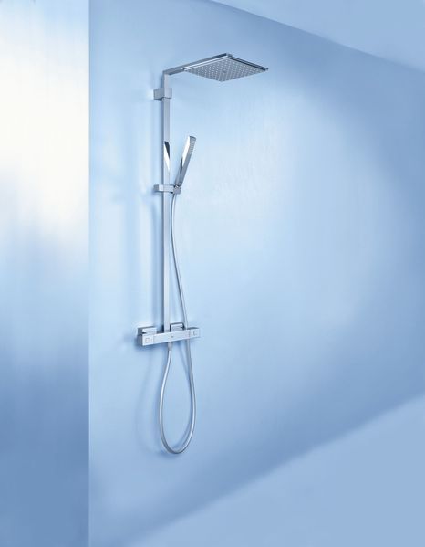 Душова система Grohe Euphoria Cube з термостатом і хромованим покриттям 26087000 (26087000) 26087000 фото