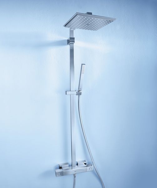 Душова система Grohe Euphoria Cube з термостатом і хромованим покриттям 26087000 (26087000) 26087000 фото