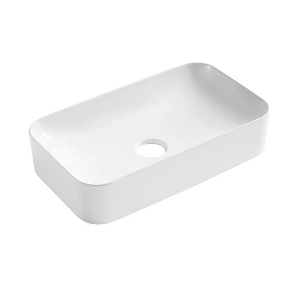 Комплект Qtap Tern: Раковина накладна прамокутна 605x350x140 мм WHITE + Донний клапан PU02 SD00053428 фото