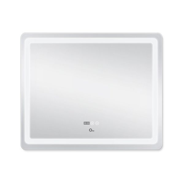 Дзеркало Qtap Mideya (DC-F910) 1000х800 з LED-підсвічуванням Touch, з антизапітнінням, з годинником, диммером SD00036736 фото