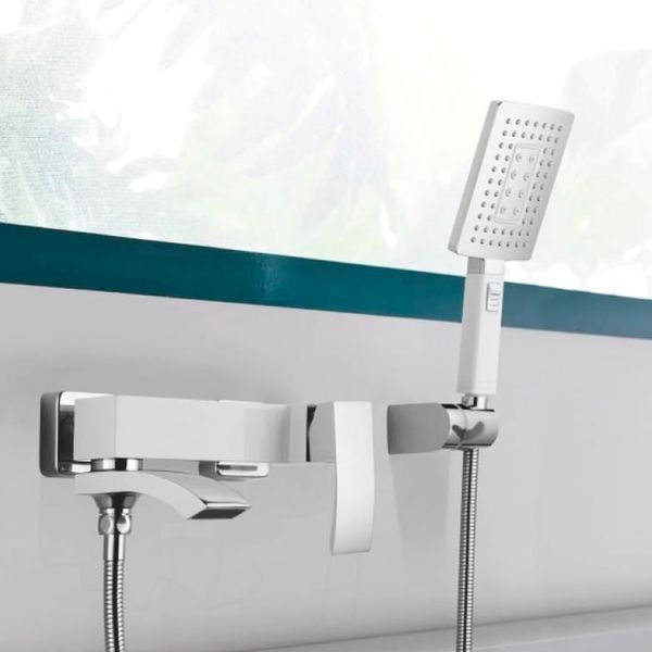 Змішувач для ванни Qtap Swan Cascada з поворотним виливом (з душовим гарнітуром) QTSWA260CRM45565 Chrome SD00051689 фото