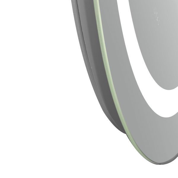 Дзеркало Qtap Gemini 500х700 з LED-підсвічуванням Touch, з антизапотіванням, з диммером, рег. темп. кольори, овальне SD00052316 фото