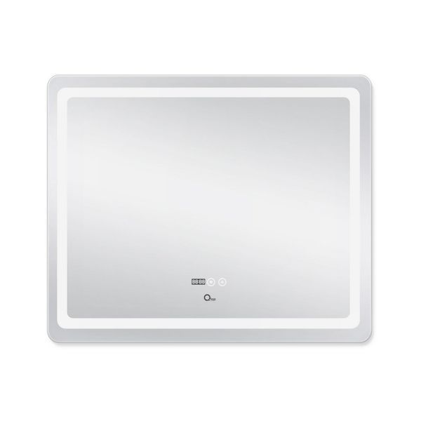 Дзеркало Qtap Mideya (DC-F910) 1000х800 з LED-підсвічуванням Touch, з антизапітнінням, з годинником, диммером SD00036736 фото
