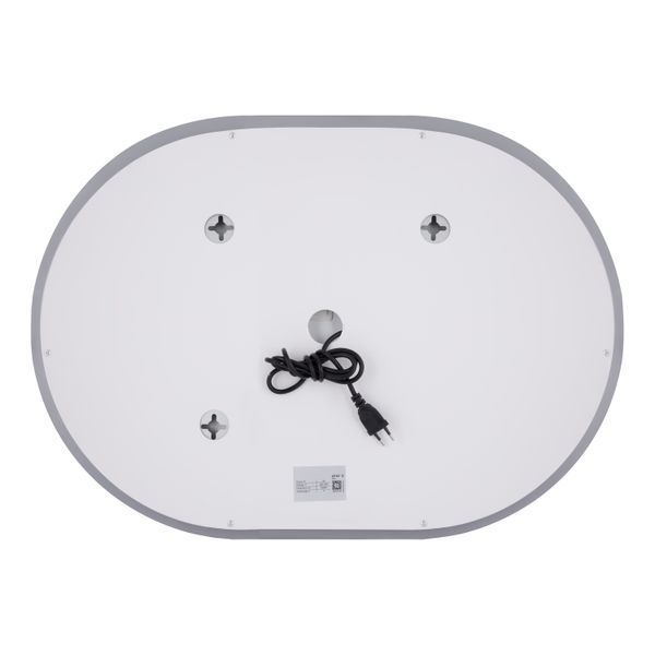 Дзеркало Qtap Gemini 500х700 з LED-підсвічуванням Touch, з антизапотіванням, з диммером, рег. темп. кольори, овальне SD00052316 фото