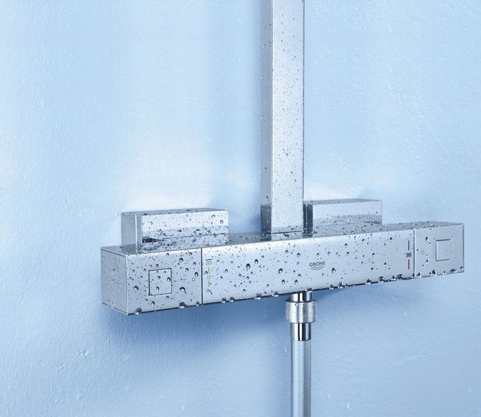 Душова система Grohe Euphoria Cube з термостатом і хромованим покриттям 26087000 (26087000) 26087000 фото