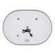 Дзеркало Qtap Gemini 500х700 з LED-підсвічуванням Touch, з антизапотіванням, з диммером, рег. темп. кольори, овальне SD00052316 фото 10