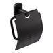 Тримач для туалетного паперу Qtap Liberty QTLIBBLM1151 Black, латунь, матова поверхня, настінний монтаж SD00040018 фото 1
