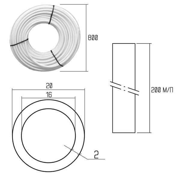 Труба GOLD-PEX Icma 20х2 мм, 200 м №P198 SD00009401 фото