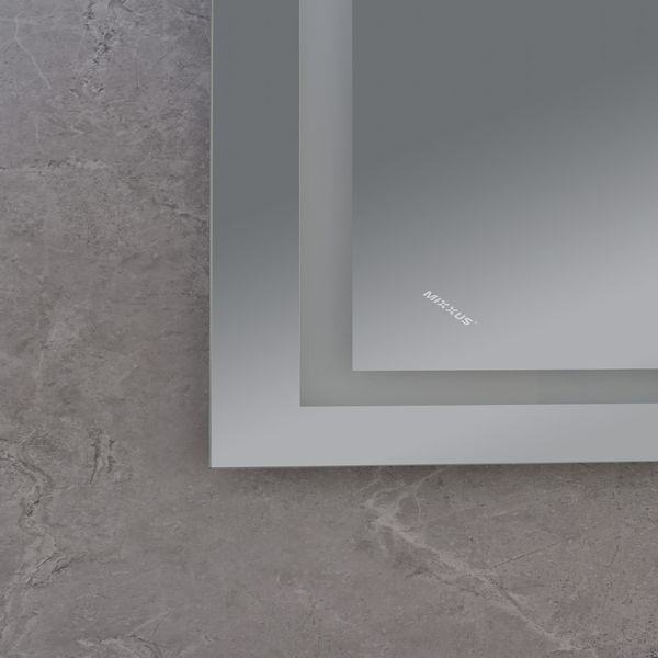 Дзеркало Mixxus WARM MR12-80x60-REVERSE із LED Touch, Anti-fog, димером, регулюванням яскравості (MI6672) MI6672 фото