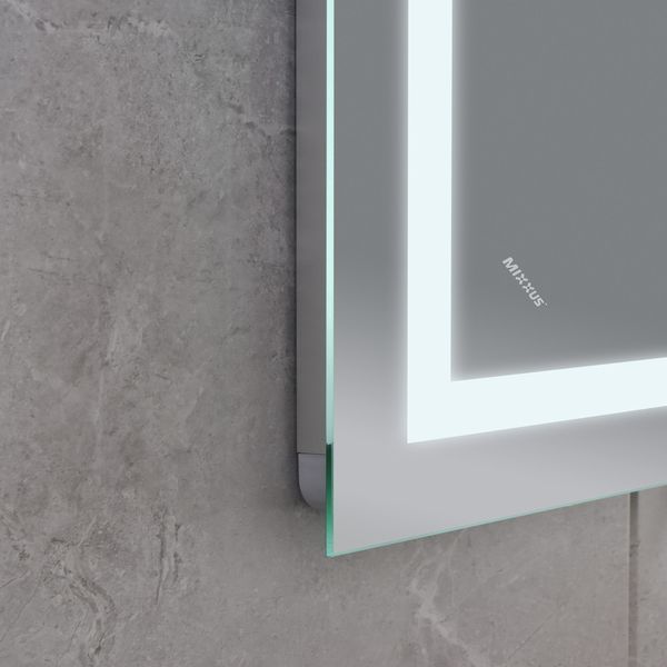 Дзеркало Mixxus WARM MR12-80x60-REVERSE із LED Touch, Anti-fog, димером, регулюванням яскравості (MI6672) MI6672 фото