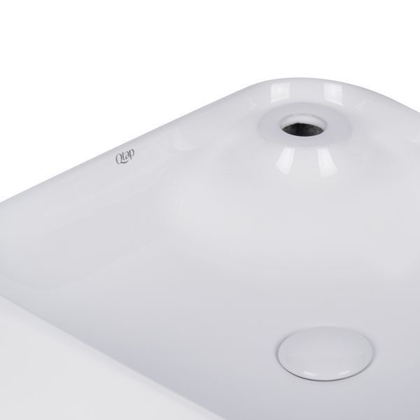 Раковина-чаша Qtap Stork 430x430x125 White з донним клапаном QT15112194W SD00043841 фото