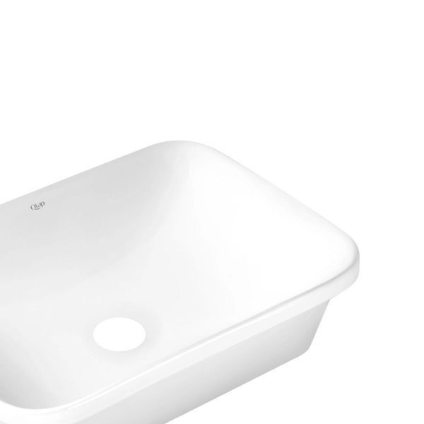 Комплект Qtap Scorpio: Раковина врізна прамокутна 500х380х145 мм White + Донний клапан PU02 SD00053414 фото