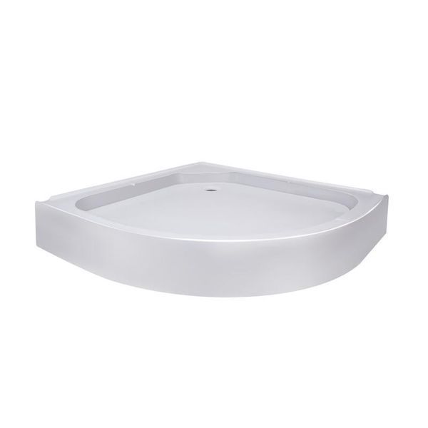 Lidz Душевой поддон KAPIELKA ST80x80x14 низкий, полукруглый, диаметр слива 52 мм, акриловый, белый SD00050739 фото