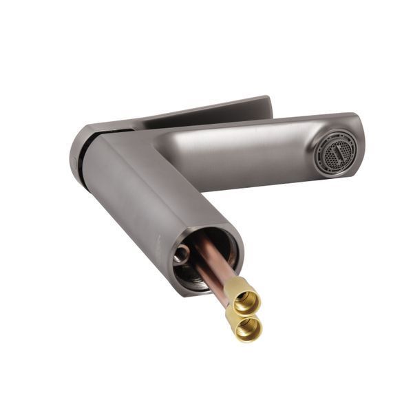 Змішувач для раковини Qtap Slavonice QTSLA270GMB45924 Gunmetal Black PVD, одноважільний, латунь, 5 років гарантії SD00052048 фото
