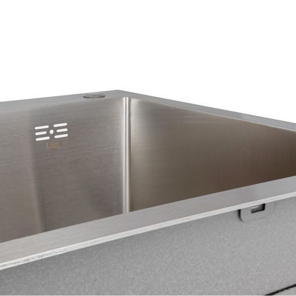 Мийка для кухні інтегрована Lidz Handmade H7849L крило ліворуч (LDH7849BRUL45592) Brushed Steel 3,0/1,0 мм SD00051716 фото