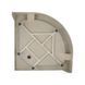 Lidz Душевой поддон KAPIELKA ST80x80x14 низкий, полукруглый, диаметр слива 52 мм, акриловый, белый SD00050739 фото 4