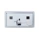 Дзеркало Qtap Crow 1200х700 з LED-підсвічуванням Touch, лінза, цифровий годинник, диммер, рег. яскравості QT0578141670120W SD00045757 фото 5