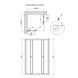 Душова кабіна Qtap Pisces CRM107-9SP5 75-90x75-90 см, скло Pear 5 мм без піддона SD00045270 фото 5