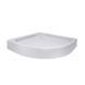 Lidz Душевой поддон KAPIELKA ST80x80x14 низкий, полукруглый, диаметр слива 52 мм, акриловый, белый SD00050739 фото 3