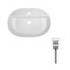 Комплект Qtap Scorpio: Раковина накладная овальная 610x400x120 мм White + Донный клапан PU02 SD00053439 фото 1