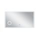 Дзеркало Qtap Crow 1200х700 з LED-підсвічуванням Touch, лінза, цифровий годинник, диммер, рег. яскравості QT0578141670120W SD00045757 фото 3
